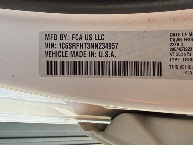 Used 2022 Bright White Clearcoat Ram Limited image 31