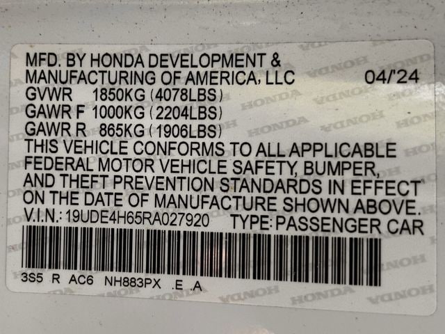 Certified Used 2024 Platinum White Pearl Acura A-Spec Tech Package image 34