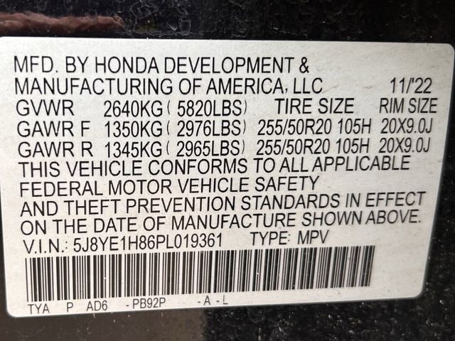 Used 2023 Majestic Black Pearl Acura Advance image 36