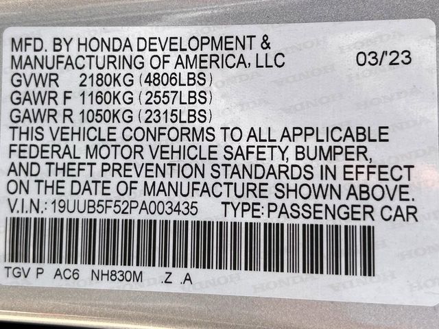 Certified Used 2023 Lunar Silver Metallic Acura A-Spec Package image 37