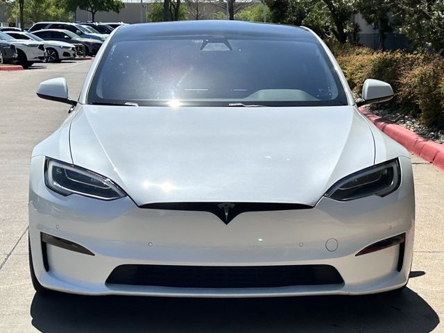 Used 2021 Pearl White Multi-Coat Tesla Plaid image 7