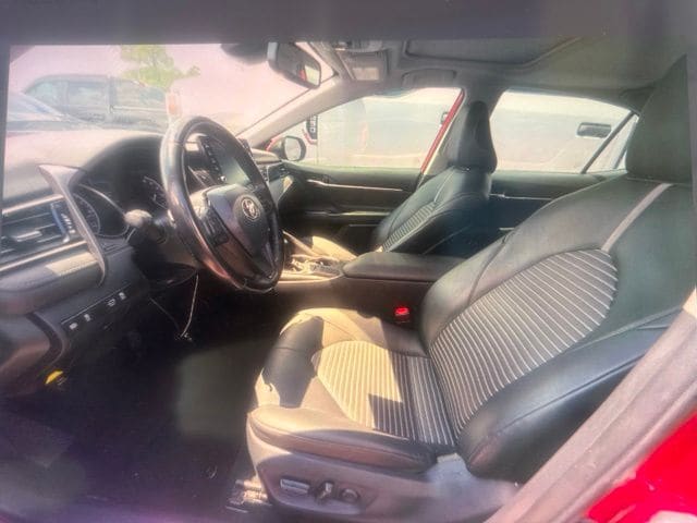 Used 2023 Supersonic Red Midnight Black Metallic Toyota SE image 6