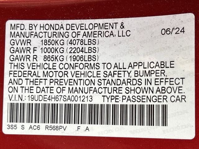 Certified Used 2025 Performance Red Pearl Acura A-Spec Tech Package image 13