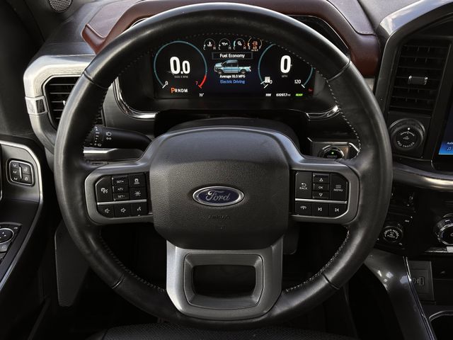 Used 2022 Star White Metallic Tri-Coat Ford Lariat image 12