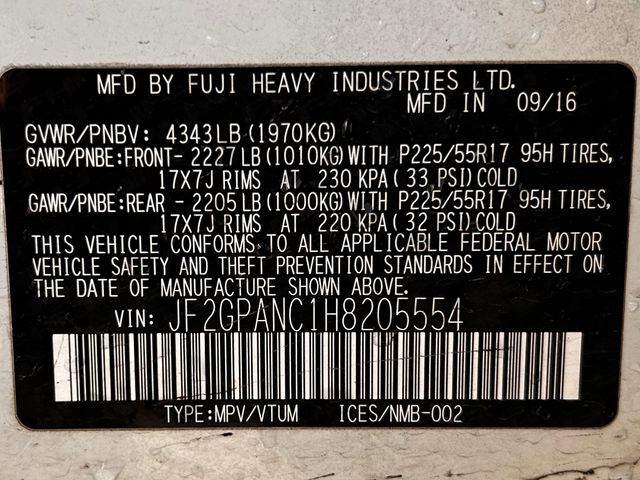 Used 2017 Crystal White Pearl Subaru 2.0i Limited image 33