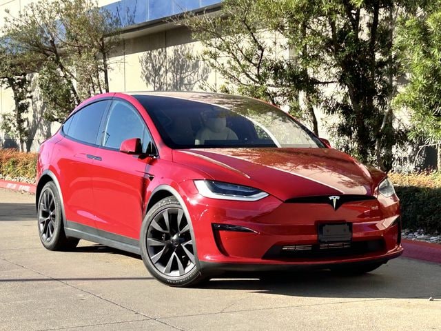 Used 2022 Tesla Model X Long Range with VIN 7SAXCBE57NF327240 for sale in Irving, TX