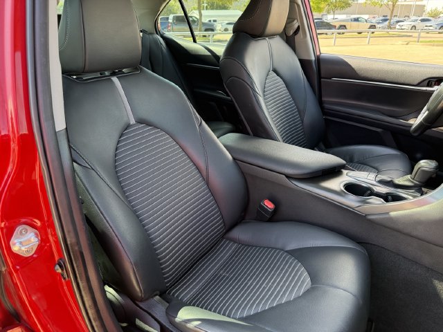 Used 2023 Supersonic Red Midnight Black Metallic Toyota SE image 27