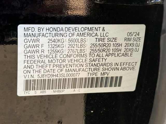 Certified Used 2025 Majestic Black Pearl Acura Technology Package image 34