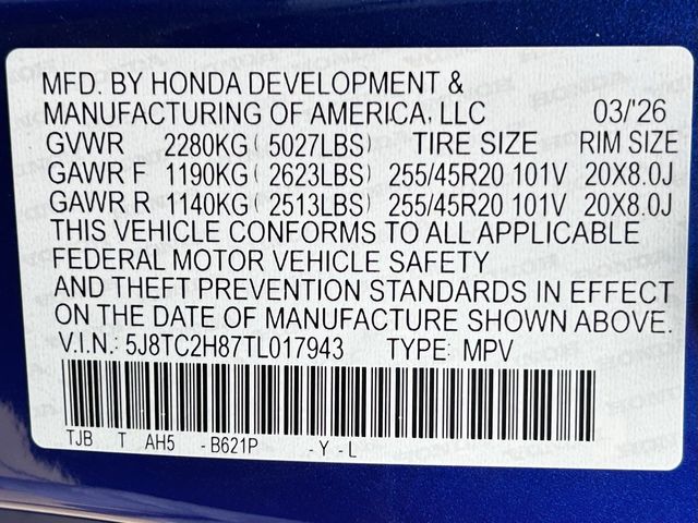 New 2026 Apex Blue Pearl Acura A-Spec Advance Package image 39