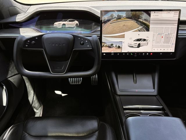 Used 2021 Pearl White Multi-Coat Tesla Plaid image 11