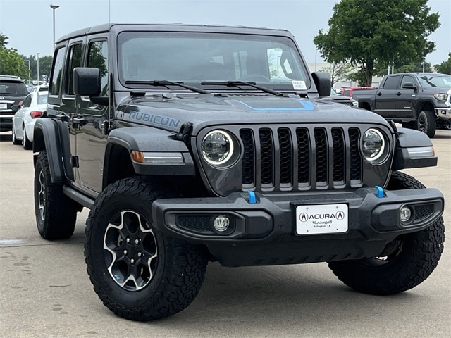 Used 2023 Jeep Wrangler 4xe Rubicon 4XE with VIN 1C4JJXR63PW696345 for sale in Arlington, TX