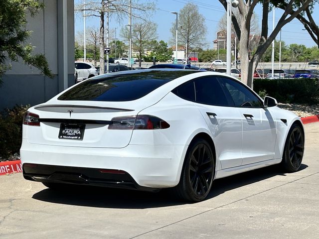 Used 2021 Pearl White Multi-Coat Tesla Plaid image 4