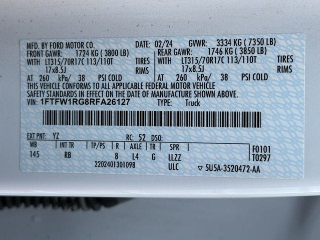 Used 2024 Oxford White Ford Raptor image 32