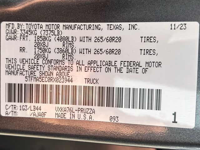 Used 2024 Magnetic Gray Metallic Toyota 1794 image 35