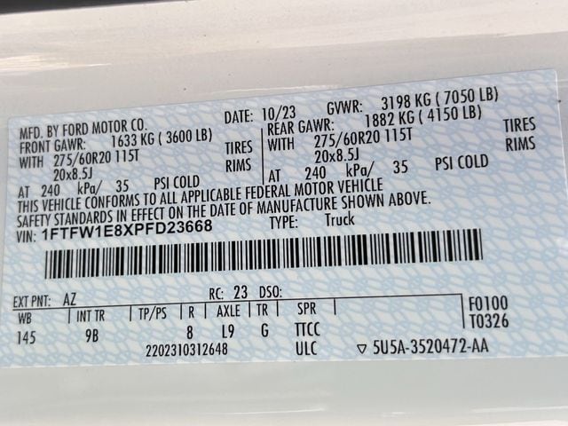 Used 2023 Oxford White Ford Platinum image 38