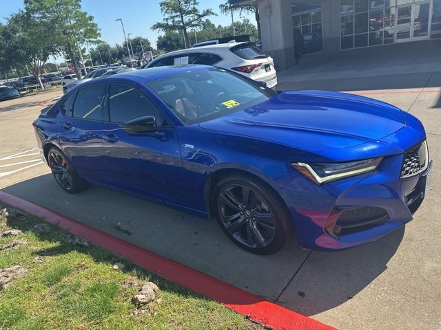 Platinum White Pearl 2021 Acura TLX FWD with A-Spec Package Sedan Front-Wheel Drive Automatic