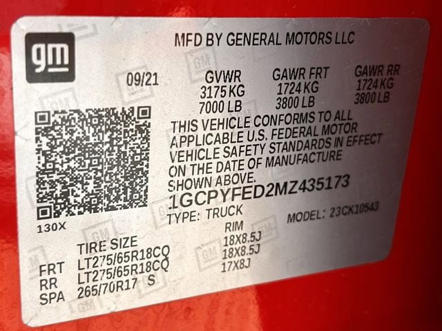 Used 2021 Red Hot Chevrolet LT Trail Boss image 31