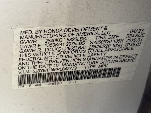 Certified Used 2023 Platinum White Pearl Acura Technology image 29