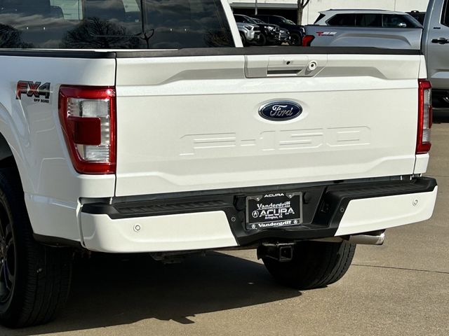 Used 2022 Star White Metallic Tri-Coat Ford Lariat image 6