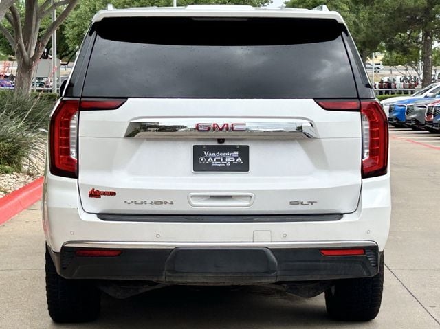 Used 2021 White Frost Tricoat GMC SLT image 5