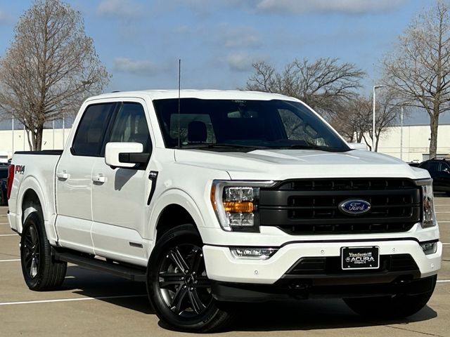 Used 2022 Star White Metallic Tri-Coat Ford Lariat image 2