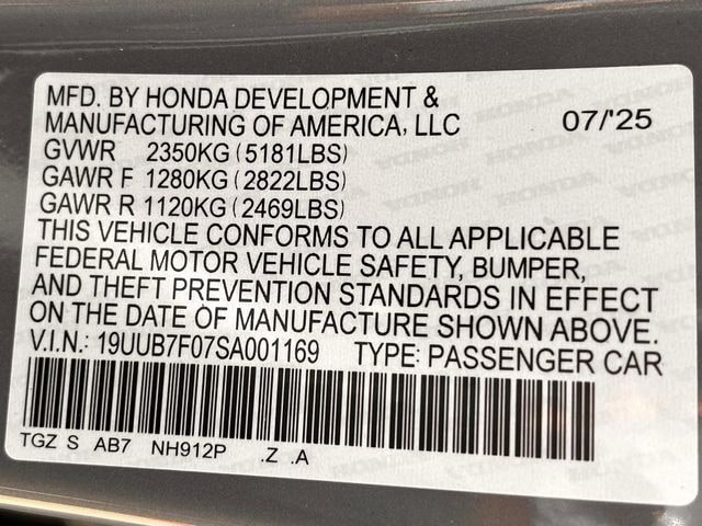 Certified Used 2025 Urban Gray Pearl Acura Type S image 36