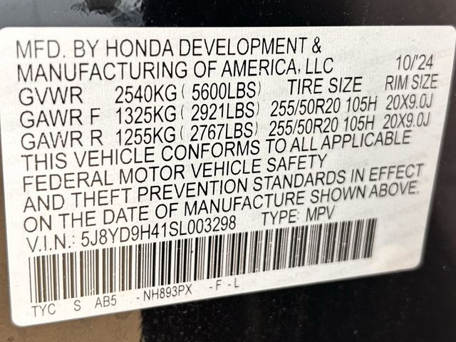 Certified Used 2025 Majestic Black Pearl Acura Technology Package image 33
