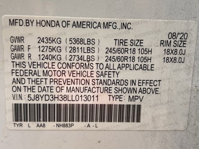 Used 2020 Platinum White Pearl Acura 3.5L image 30