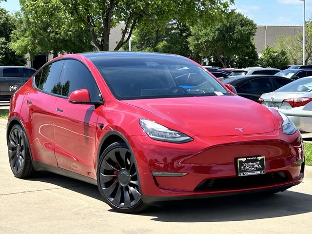 Used 2020 Tesla Model Y Performance with VIN 5YJYGDEF8LF046653 for sale in Arlington, TX