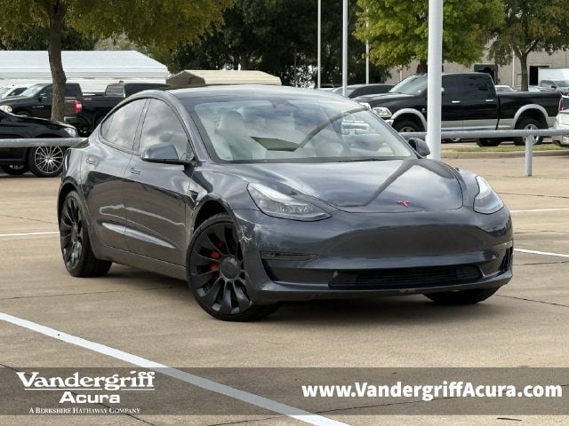 Used 2022 Tesla Model 3 Performance with VIN 5YJ3E1EC9NF327738 for sale in Arlington, TX