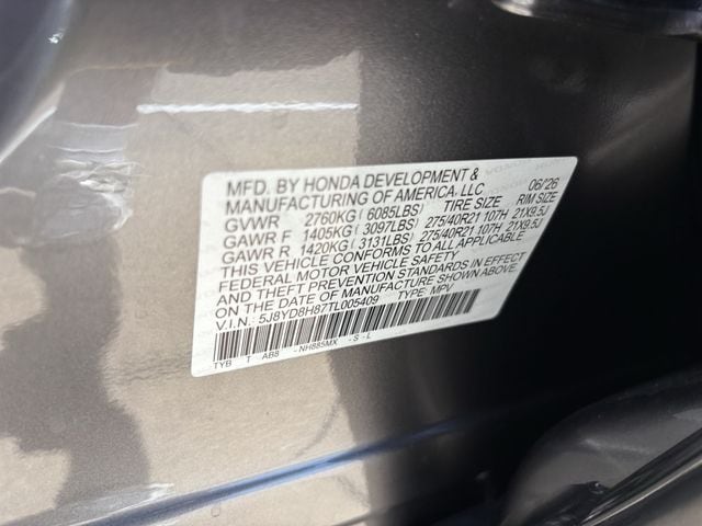 New 2026 Liquid Carbon Metallic Acura SH-AWD Type S w/Advance Package image 29