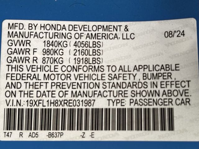 Used 2024 Boost Blue Pearl Honda Sport Touring image 36