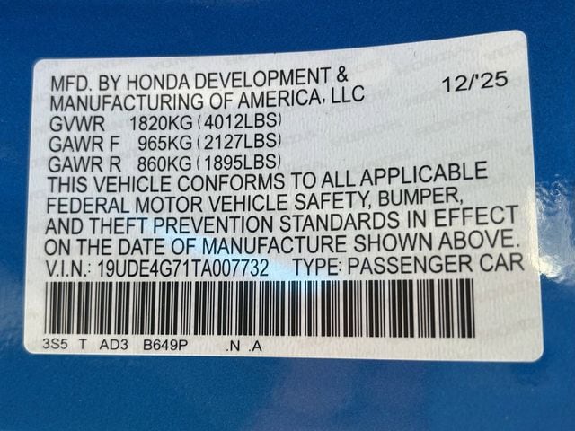 New 2026 Double Apex Blue Pearl Acura A-Spec Tech Package image 36