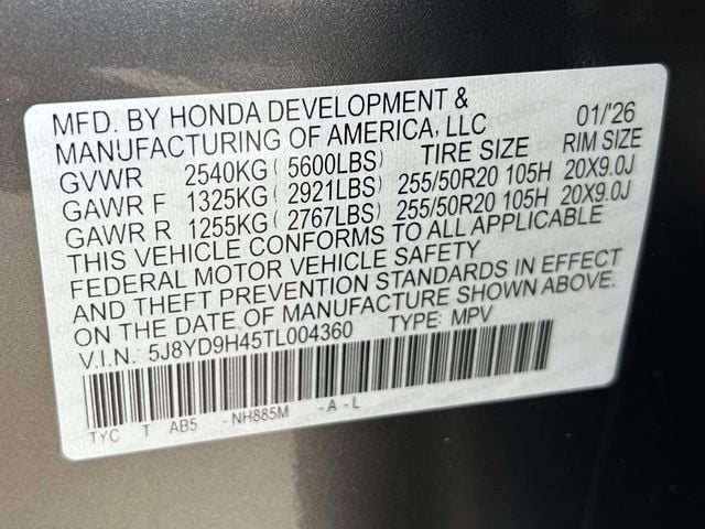 New 2026 Platinum White Pearl Acura FWD Technology Package image 37