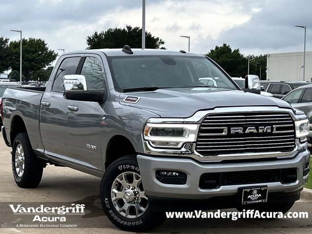 Billet Silver Metallic Clearcoat 2024 RAM 2500 Laramie Crew Cab 4WD Pickup Truck Four-Wheel Drive 6-Speed Automatic
