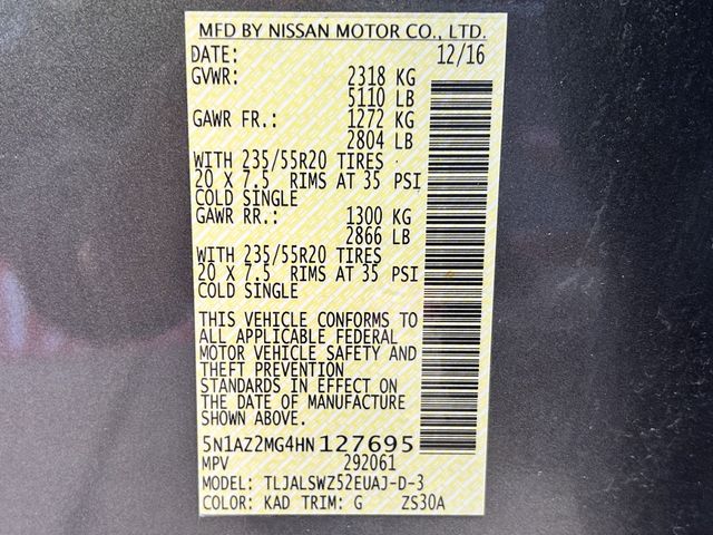 Used 2017 Gun Metallic Nissan Platinum image 37