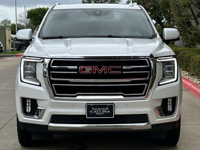 Used 2021 White Frost Tricoat GMC SLT image 8