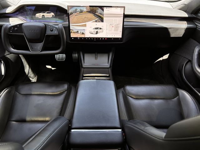 Used 2021 Pearl White Multi-Coat Tesla Plaid image 10