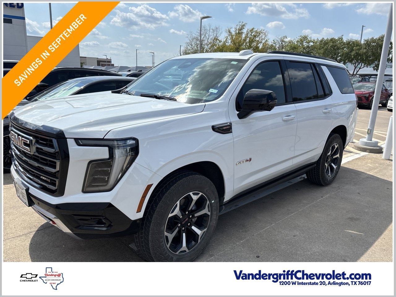 Summit White 2026 GMC Yukon SUV / Crossover Four-Wheel Drive Automatic