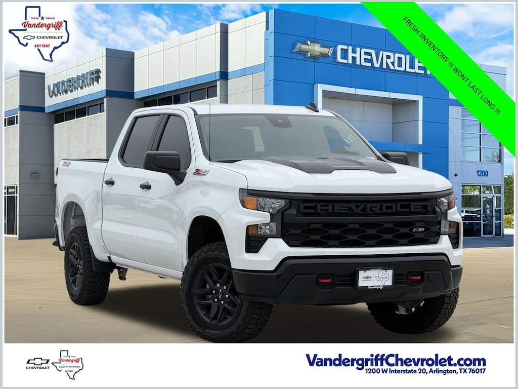 New 2026 Chevrolet Silverado 1500 Custom Trail Boss Truck Crew Cab