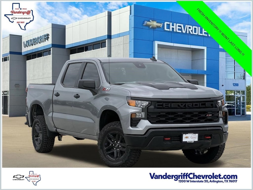 New 2026 Chevrolet Silverado 1500 Custom Trail Boss Truck Crew Cab
