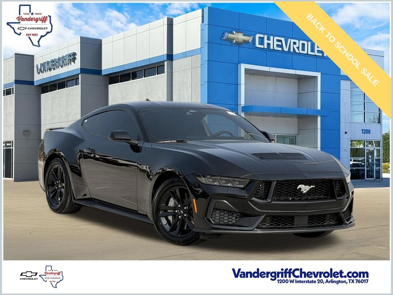 Black 2025 Ford Mustang Coupe Rear-Wheel Drive Automatic