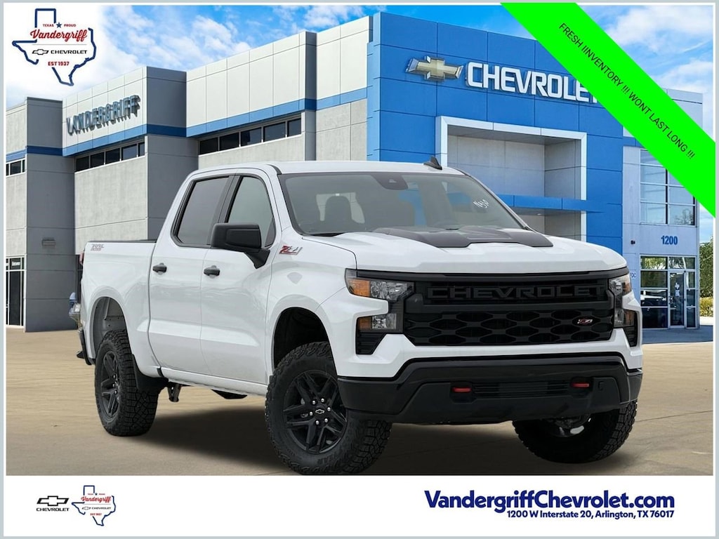 New 2026 Chevrolet Silverado 1500 Custom Trail Boss Truck Crew Cab