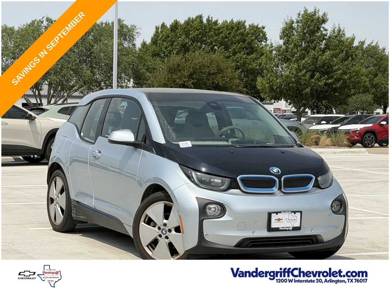Used 2014 BMW i3 Base with VIN WBY1Z2C55EV283985 for sale in Arlington, TX