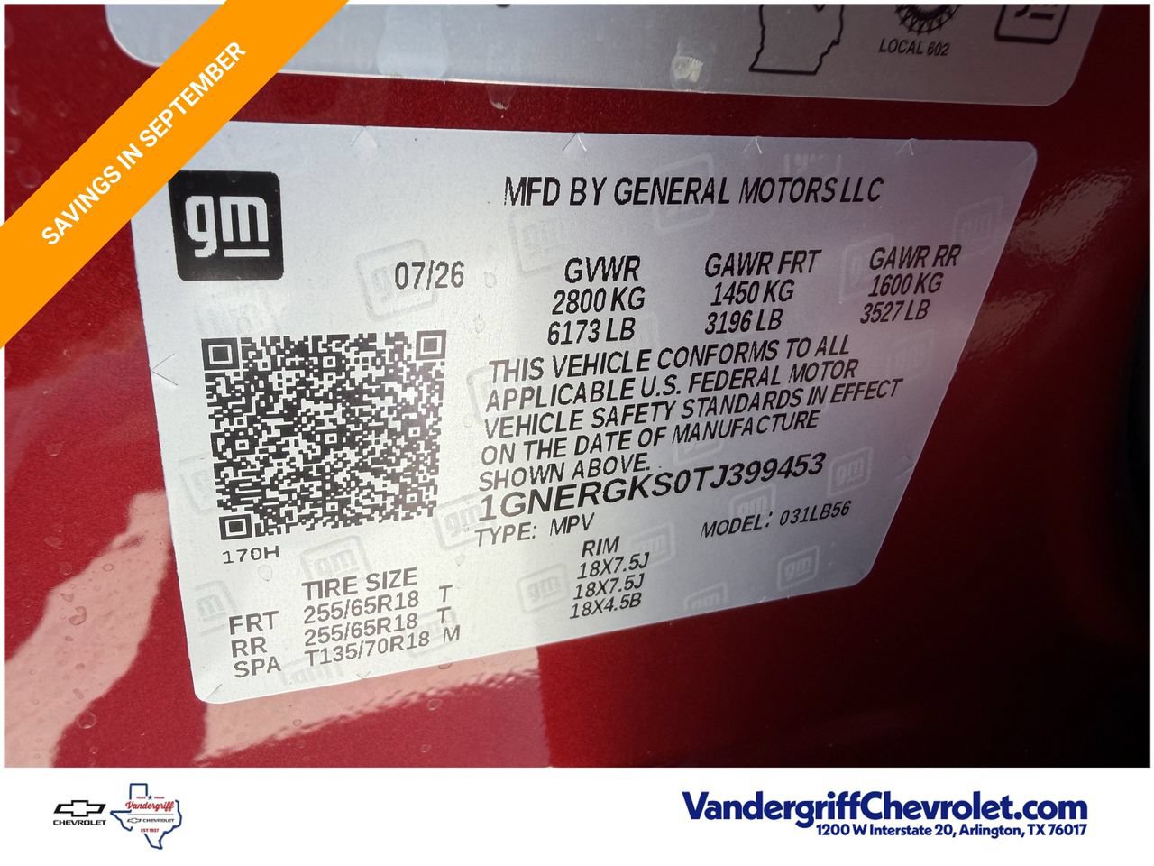New 2026 Radiant Red Tintcoat Chevrolet LT image 27