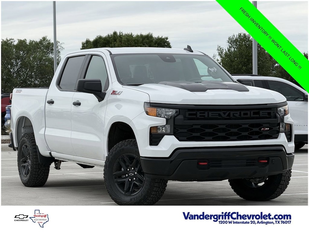 New 2026 Chevrolet Silverado 1500 Custom Trail Boss Truck Crew Cab
