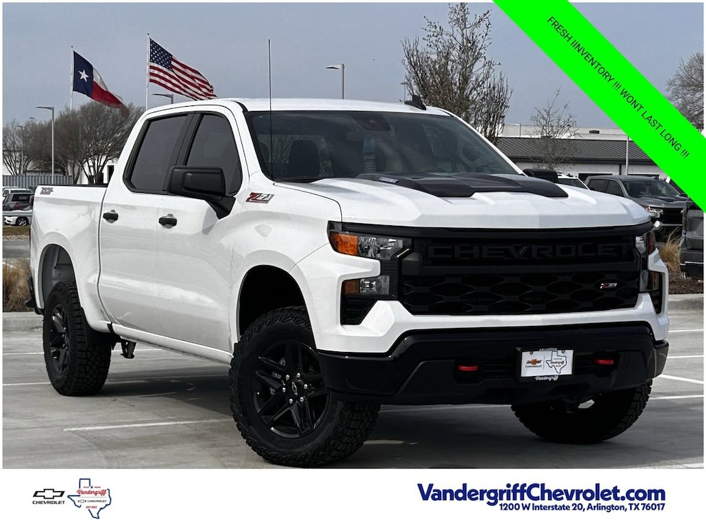 New 2026 Chevrolet Silverado 1500 Custom Trail Boss Truck Crew Cab
