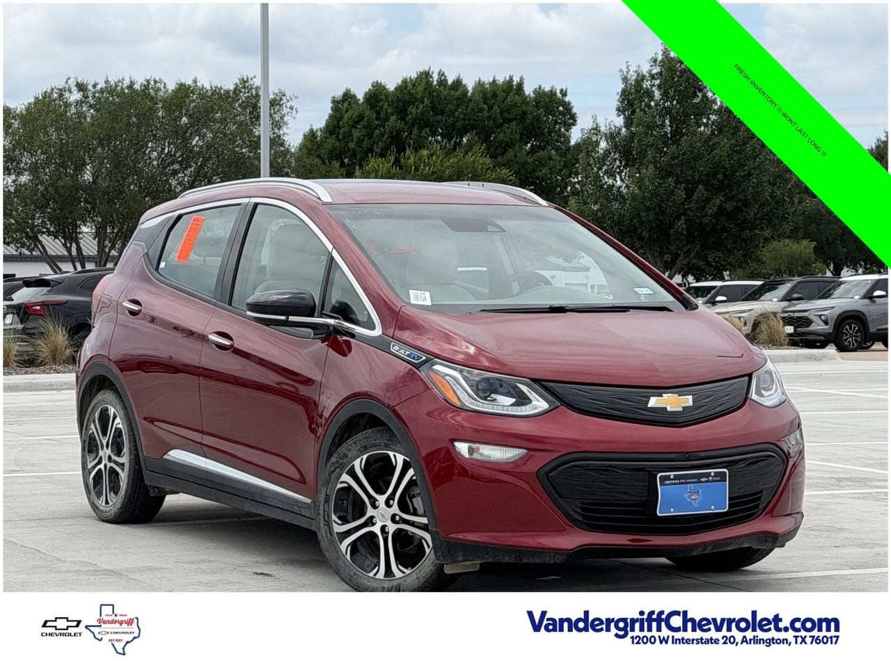 Used 2021 Chevrolet Bolt EV Premier with VIN 1G1FZ6S05M4102059 for sale in Arlington, TX