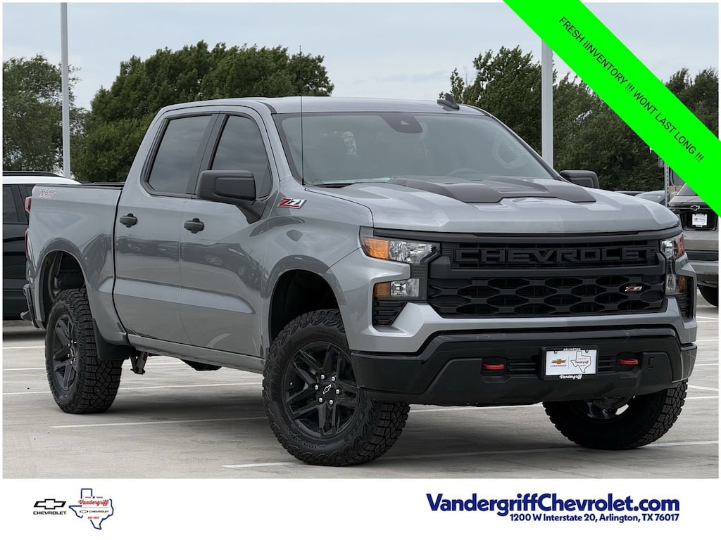 New 2026 Chevrolet Silverado 1500 Custom Trail Boss Truck Crew Cab