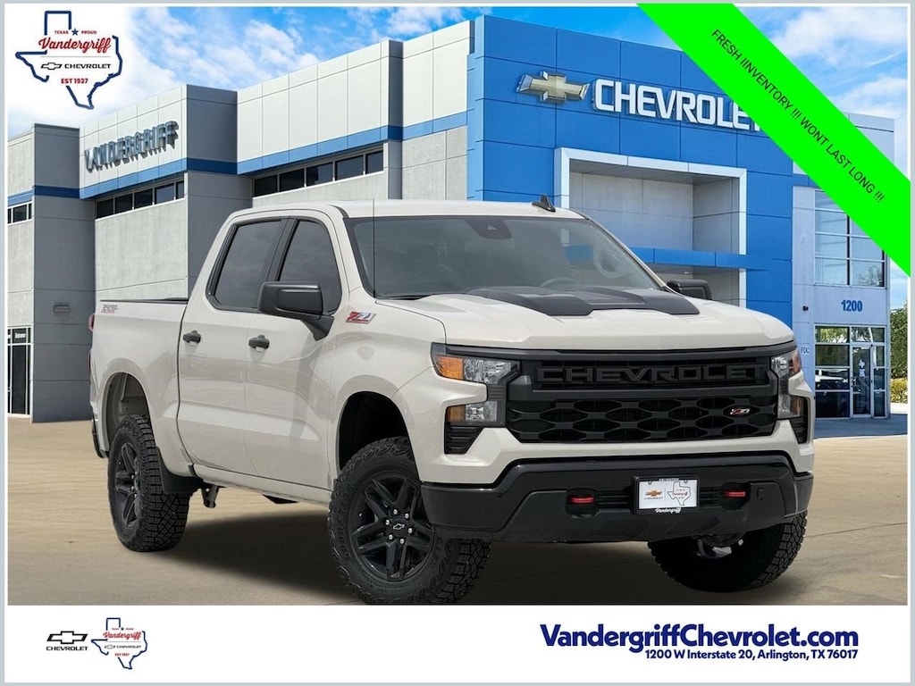 New 2026 Chevrolet Silverado 1500 Custom Trail Boss Truck Crew Cab